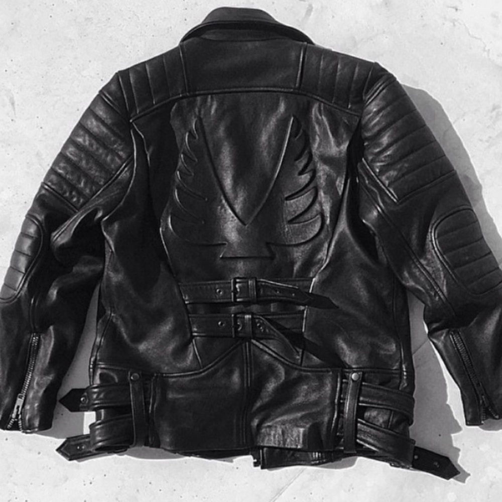 ISO leather motorcycle jacket